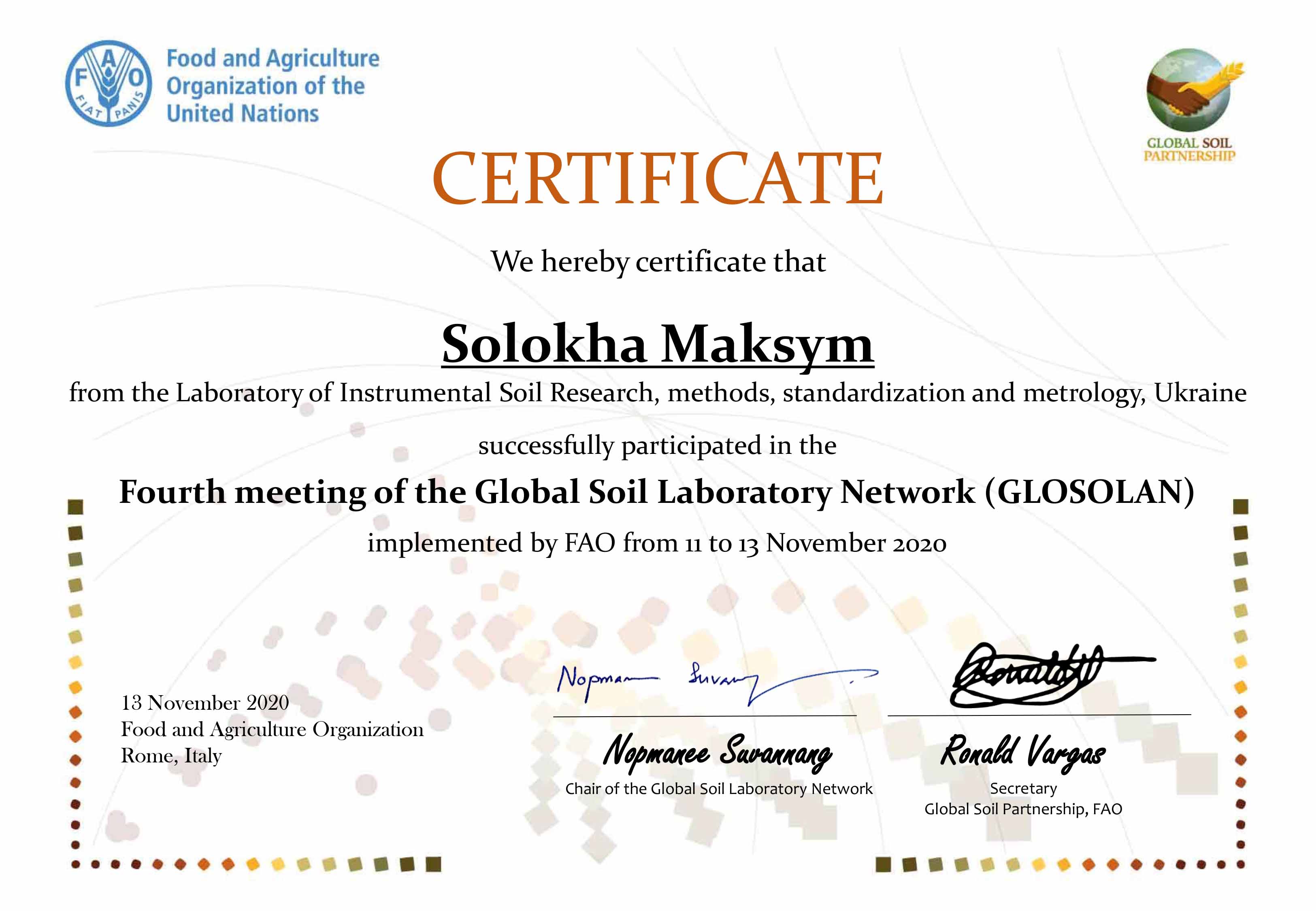 Науковці НААН взяли участь у міжнародному засіданні щодо створення Глобальної мережі ґрунтових лабораторій